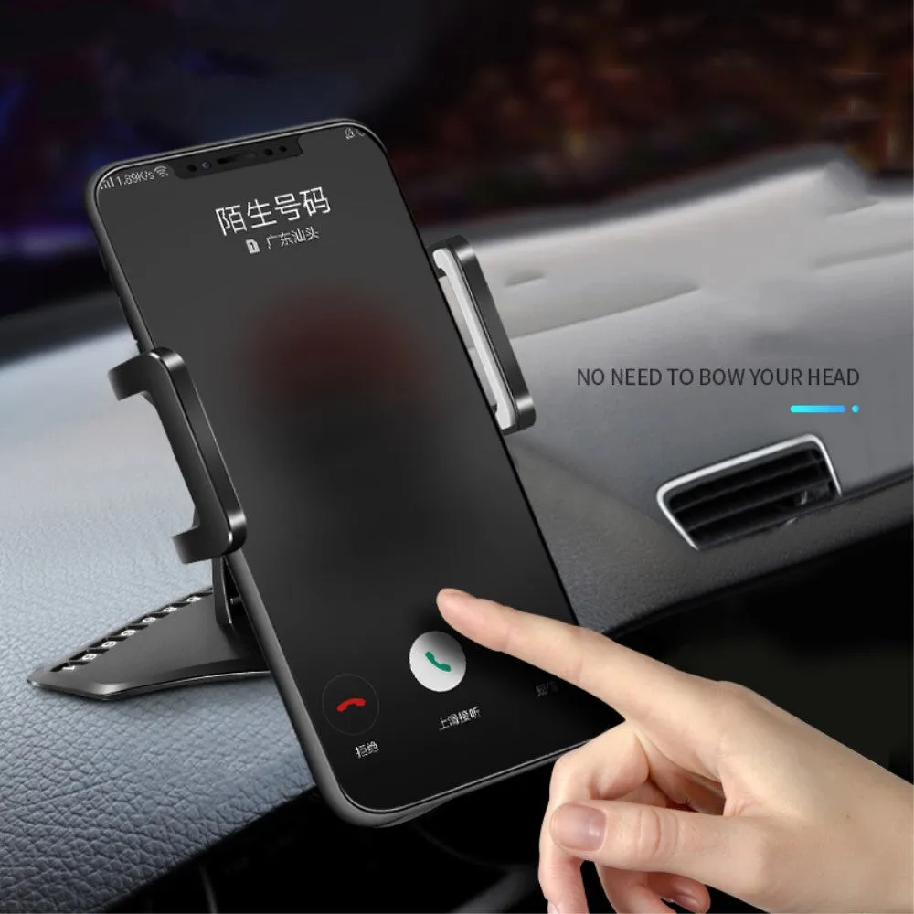 3 in 1 Car GPS Smartphone Holder: Dashboard / Visor Clamp   AC Grid Clip for Goclever Quantum 3 550 Rugged (2019) - Black