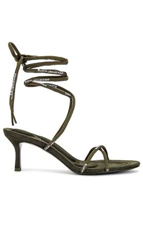 Alexander Wang Helix Strappy Sandal in Green