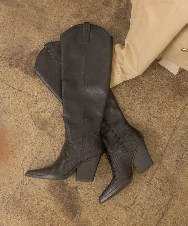 Classic Knee High Western Fashion Shoes Boots