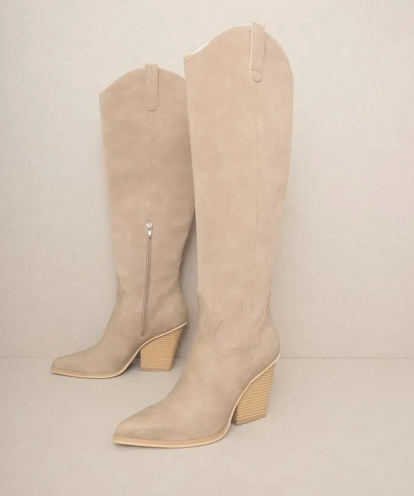 Classic Knee High Western Fashion Shoes Boots