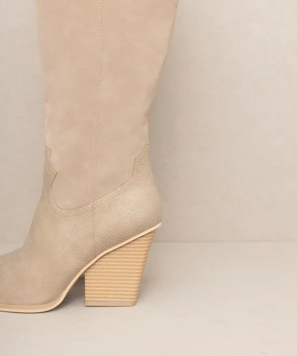 Classic Knee High Western Fashion Shoes Boots