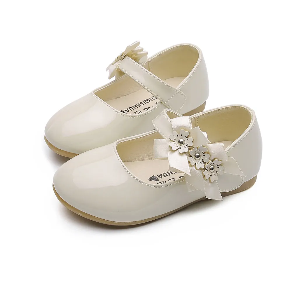 Flower Ballet Flat for Girls Casual Dress Shoes (Toddler/Little Kid)