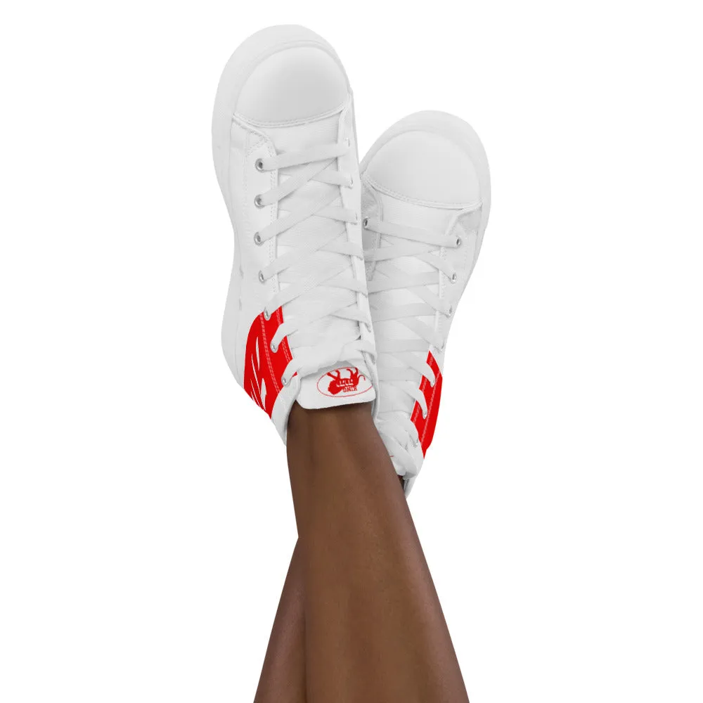 King YAHWEH Signature 2.0 Women’s High Top Canvas Shoes (Red)