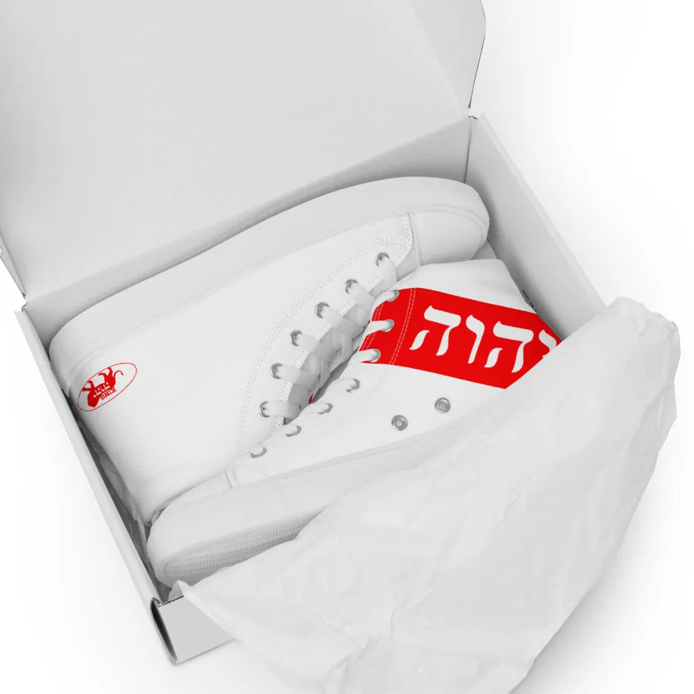 King YAHWEH Signature 2.0 Women’s High Top Canvas Shoes (Red)