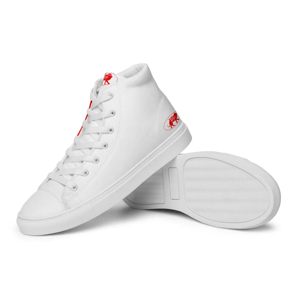 King YAHWEH Signature 2.0 Women’s High Top Canvas Shoes (Red)