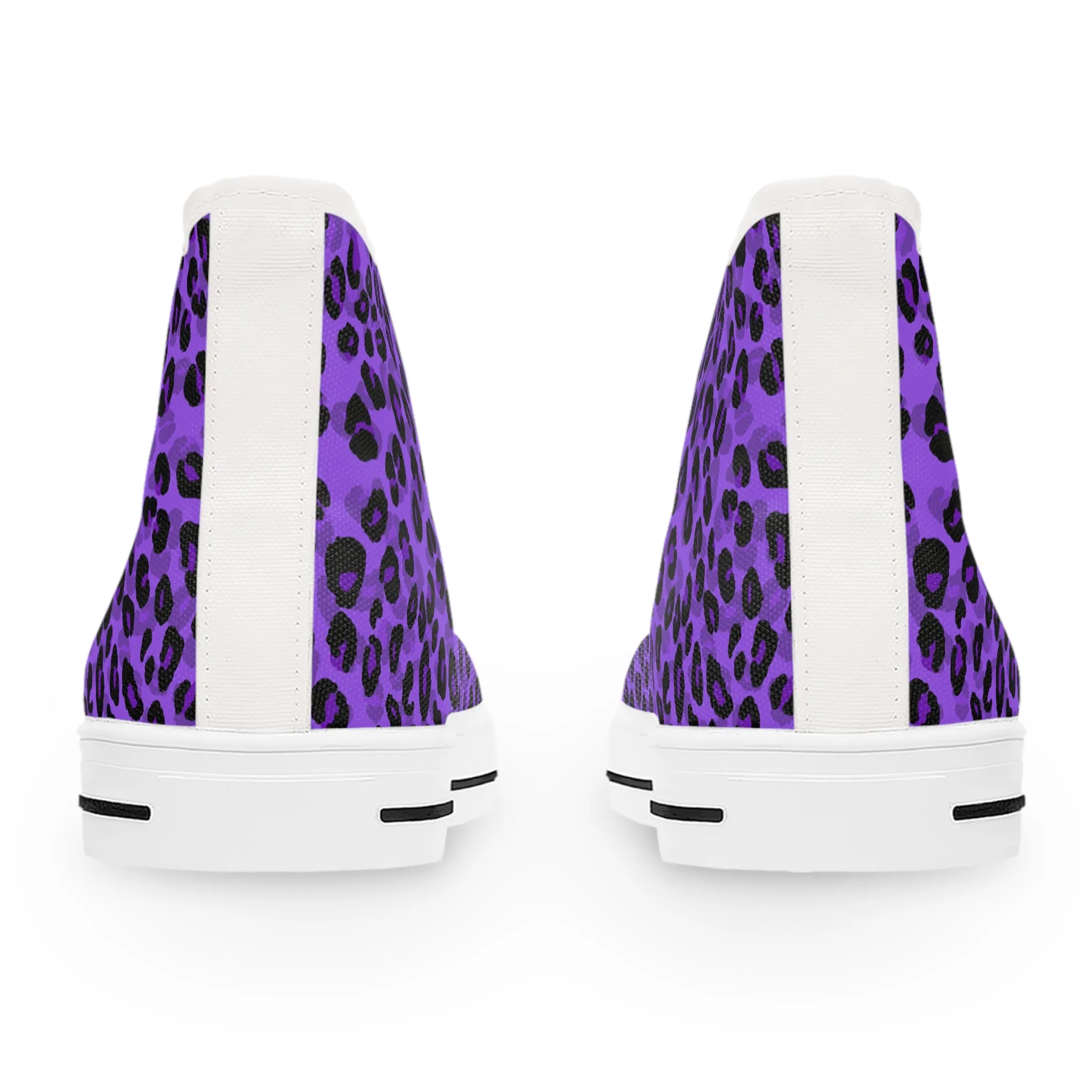 Lila Leoparden-High-Top-Sneaker für Damen – Stylisch & Fun