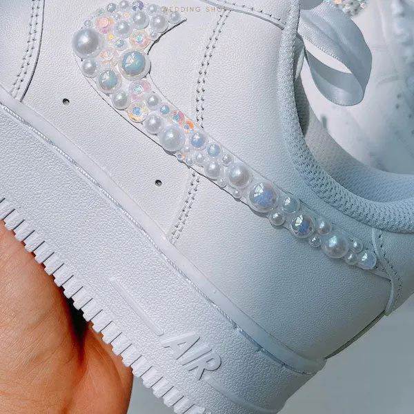 Pearl Wedding Custom Air Force 1